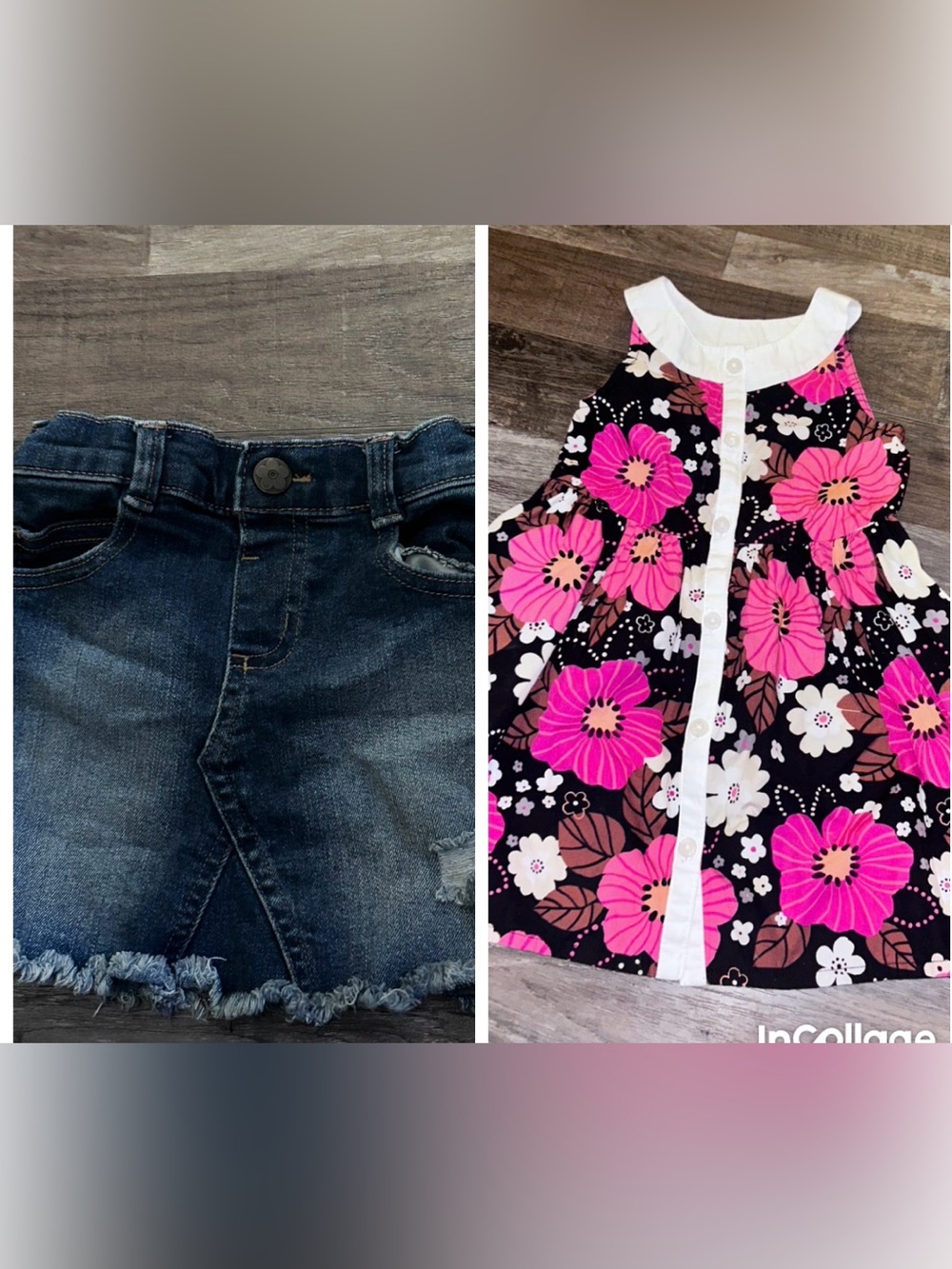 2pc Jean skirt summer dress 2t